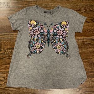 Lauren moshi grey butterfly tshirt